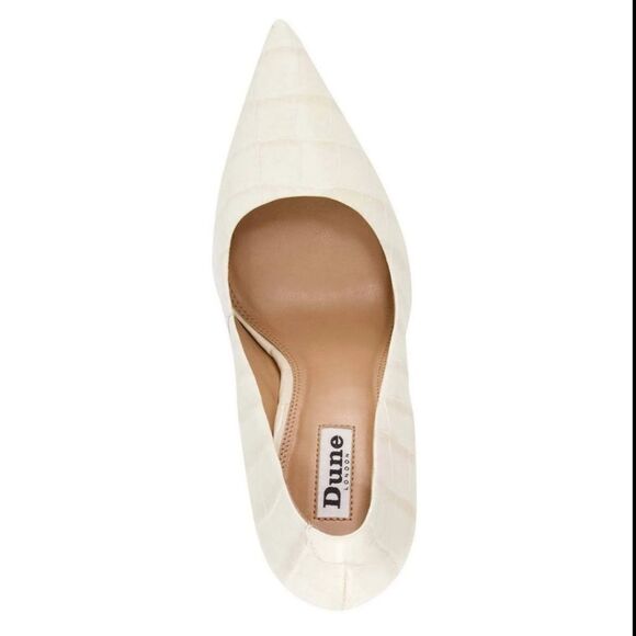 BRAND NEW BENTON VILLE CROCODILE EMBOSSED LEATHER PIN HEEL DRESS PUMPS - Picture 8 of 16